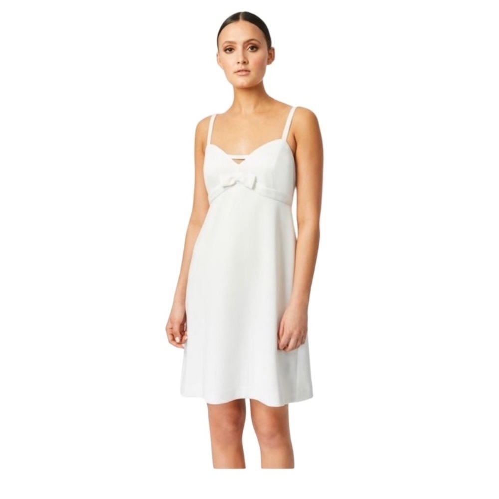 Betsey Johnson Bow Sheath Dress Vanilla Frosting NWT Size 8